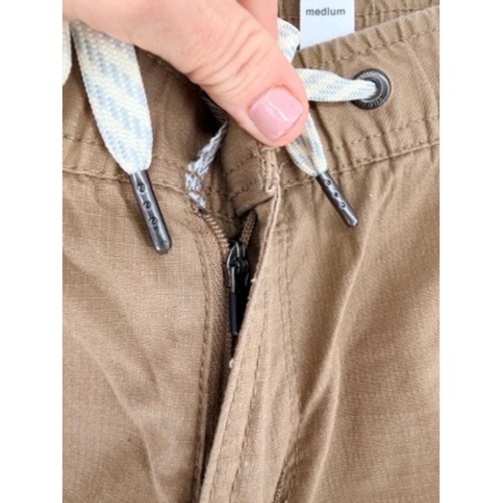 Vuori Ripstop Straight Pants Tan Drawstring Hiking Travel M - Picture 7 of 16